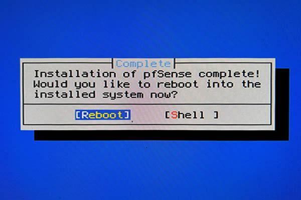 reboot pfsense